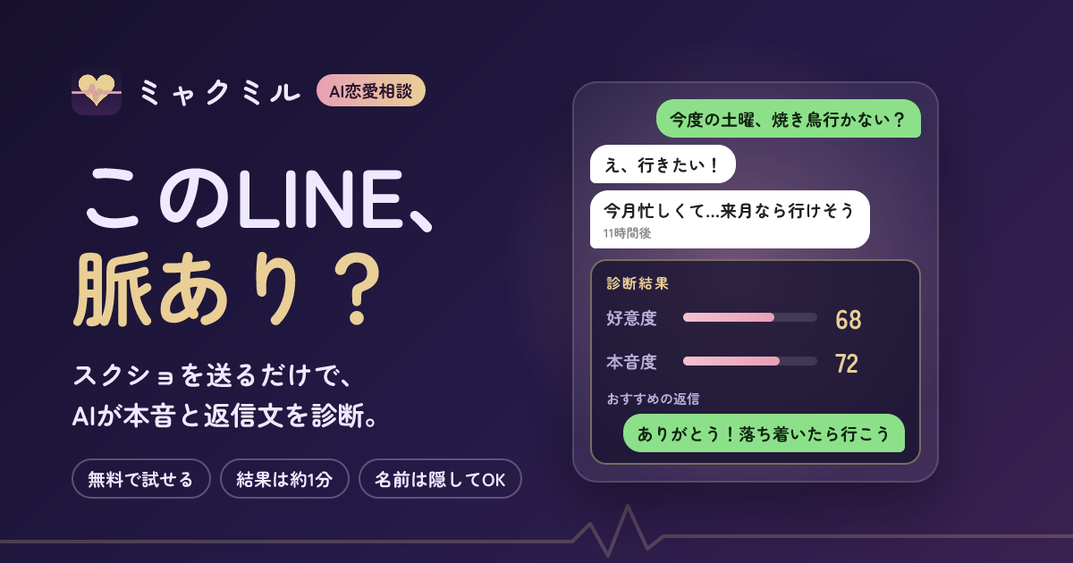 恋愛とLINEの悩みガイド｜既読無視・脈あり・誘い方